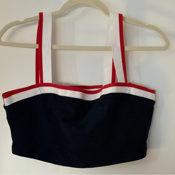 Beyond Yoga Spacedye Sea You There High Cropped Tank Nocturnal Navy Large - Picture 4 of 7